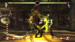 Mortal Kombat 9  Cyrax обучение  комбо [upl. by Genna89]