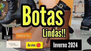 BOTAS FEMININAS CONFORTÁVEIS ✨ COLEÇÃO BEIRARIO INVERNO 2024 ✨ MODARE  VIZZANO [upl. by Pentha818]