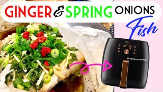 Air fried fish with ginger and spring onions in Philips Airfryer XXL Smart Sensing Technology [upl. by Acila115]