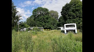 Opuszczona zajezdnia PKS cmentarzysko pojazdów  URBEX [upl. by Witcher913]