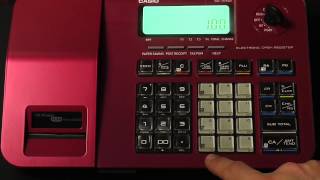 Casio ses100 Cash register Tutorial  How to use the xtime date button [upl. by Calise]