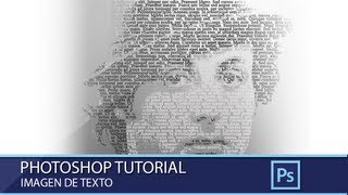 Imagen de texto en Photoshop  Tutorial [upl. by Marlo]