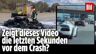 Tödlicher RaserUnfall Zwei Lamborghinis und ein Porsche liefern sich Autorennen [upl. by Divine172]