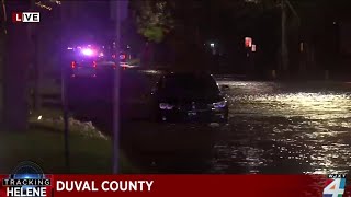 St Johns River overflows into Riverside community as Helene makes impact [upl. by Norford726]