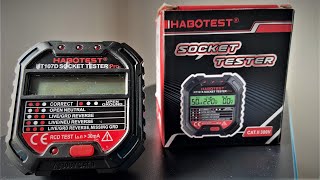 Habotest Socket Tester Pro HT107D  Review and Test [upl. by Erdnassak825]