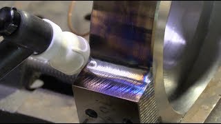 Welding Thick 4130 Preheat amp LayWire Technique [upl. by Malissia]