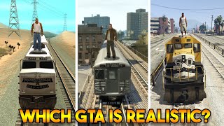 WHICH GTA IS REALISTIC GTA 5 VS GTA 4 VS GTA SAN ANDREAS VS GTA VICE CITY VS GTA 3 [upl. by Gnay40]