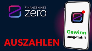 Geld auszahlen lassen  finanzennet zero Tutorial [upl. by Nevram]