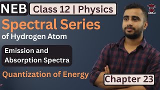 Spectral Series of Hydrogen Atom  Emission and Absorption Spectra  Class 12 Physics  Gurubaa [upl. by Aromas]