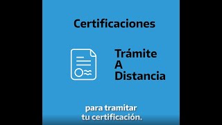 Cómo hacer tu trámite de certificación en 2 pasos [upl. by Robby]