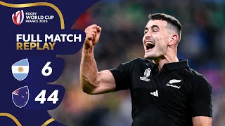 All Blacks DOMINATE semifinal  Argentina v New Zealand  Rugby World Cup 2023  Full Match Replay [upl. by Albertson593]