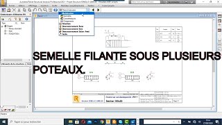 TUT0ROBOT STRUCTURAL ANALYSIS 2021 EXEMPLE PRATIQUE DU DIMENSIONNEMENT DUNE SEMELLE FILANTE [upl. by Desdee]