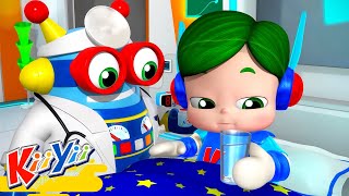 Sick Song  Kids Learning  ABCs and 123s  KiiYii  Nursery Rhymes amp Kids Songs [upl. by Rebmyt]