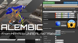 Exporting Alembic From Maya to Unreal with Materials Assigned [upl. by Babara]