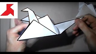 How to make an origami crane from A4 paper [upl. by Rozanna]