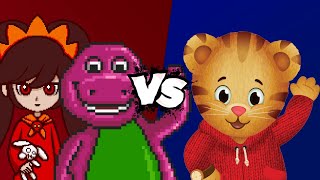 MUGEN Battle  AshleyBarney vs Daniel Tiger [upl. by Nahtad344]