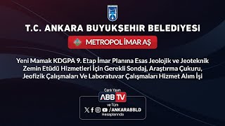 METROPOL İMAR AŞSondajAraştırma ÇukuruJeofizik Çalışmaları Laboratuvar Çalşmaları Hizmet Alım İşi [upl. by Yablon]