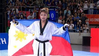 GOLD MEDAL for Pauline Lopez in the womens 57kg category of taekwondo  2019 SEA Games [upl. by Reffotsirk]