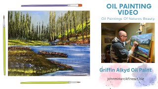 Oil Painting Video Real Time Landscape Painting Video [upl. by Eellac773]