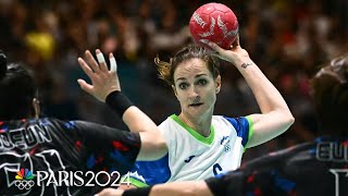 Slovenia bests South Korea for womens handball Olympic breakthrough  Paris Olympics  NBC Sports [upl. by Attela]