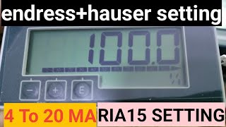 Endress Hauser RIA15 setting in urduhindi [upl. by Atinaw]