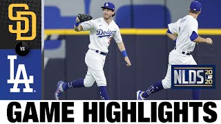 Cody Bellinger Dodgers hang on for Game 2 win  PadresDodgers NLDS Game 2 Highlights [upl. by Cocke]