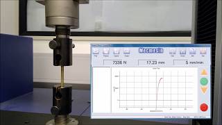 Ultimate Tensile Strength UTS Test Demonstration [upl. by Auroora100]