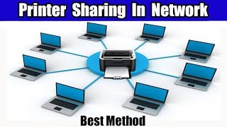 How to Share a Printer on a Network  network me printer ko kaise share kare l printer networking [upl. by Suilienroc]