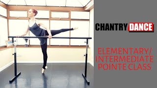 ElementaryIntermediate Pointe Class with Chantry Dance [upl. by Rosenberger]