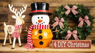 Beautiful 4 DIY Christmas Decoration Craft Ideas at Home🎄Christmas Crafts [upl. by Hyacintha787]