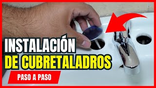 Cómo Tapar los Agujeros del Lavamanos  Instalar Tapón Cubretaladros ✅ [upl. by Leelah808]