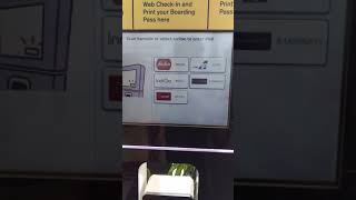 How to print boarding pass at the kiosk [upl. by Jerz473]