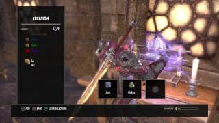 The Elder Scrolls Online How to craft Petty Glyph Of Magicka [upl. by Gavin15]