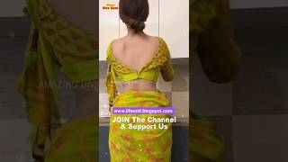 low waist saree navel vlog saree sareedraping [upl. by Tirrag]