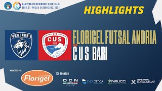 𝗛𝗶𝗴𝗵𝗹𝗶𝗴𝗵𝘁𝘀  Florigel Futsal Andria  CUS Bari [upl. by Eelynnhoj76]