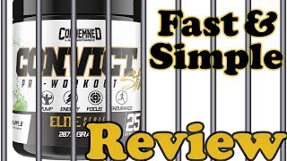 Condemned Labz Convict Pre Workout Review [upl. by Yug848]