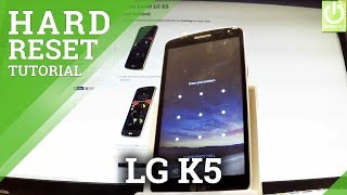 How to Hard Reset LG K5  Factory Reset  Hardware Buttons [upl. by Anaimad]