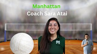 Manhattan College assistant volleyball coach Coach Sara Atai [upl. by Kinemod]