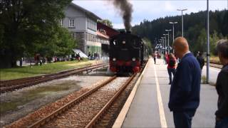 Dampfzug Bayerisch Eisenstein  Zwiesel [upl. by Bello]