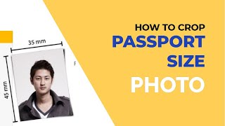 How to crop passport size photo in photoshop [upl. by Shiekh]