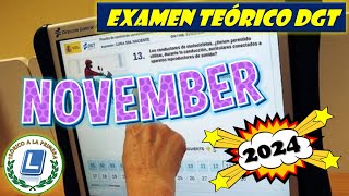 EXAMEN TEÓRICO DGT  OCTUBRE 2024 [upl. by Ruyle]