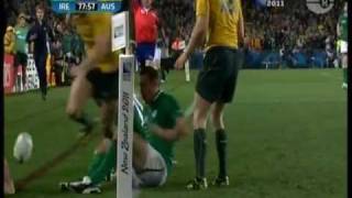 James OConnor Tackle vs Ireland RWC 2011 [upl. by Fadas716]