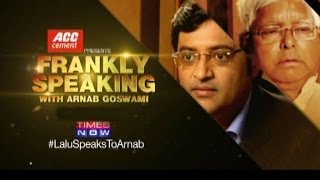 Frankly Speaking With Lalu Prasad  Full Interview 2014 [upl. by Ajiat]