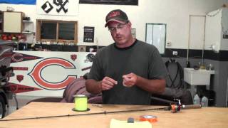 Spooling a Spinning reel with Berkley Fireline  iboats [upl. by Crowe]