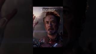 Avengers endgame Tony Stark died scene quoti am iron Manquot shorts marvel avengers ironman [upl. by Bierman749]