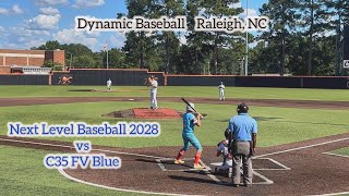 Next Level Baseball NC 2028 vs C35 FV Blue 62224 Wood Bat Dynamic Baseball baseball ​⁠​⁠ [upl. by Engedi]