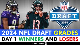 2024 NFL Draft Grades Biggest Winners amp Losers From The 1st Round [upl. by Birkle]