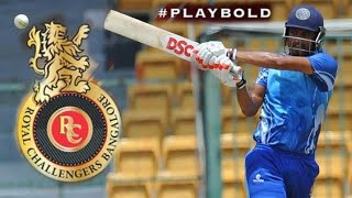 Pavan Deshpande  batting  bowling  best batting amp bowling  rcb ne allrounder  RCB2021 [upl. by Hailed]