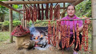 Make Sausage From Pork  Preserve meat all year round amp Cooking [upl. by Brent256]