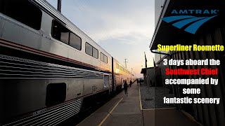 Amtrak Southwest Chief Superliner Roomette Review Chicago to Los Angeles [upl. by Angid]